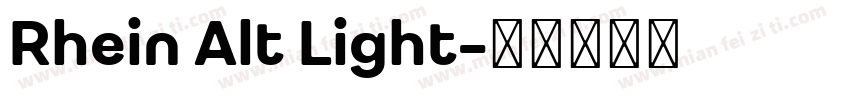 Rhein Alt Light字体转换